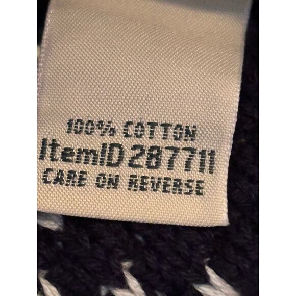 L.L. Bean Cardigan Sweater Blue Woman’s Large Country Classic - Picture 7 of 9